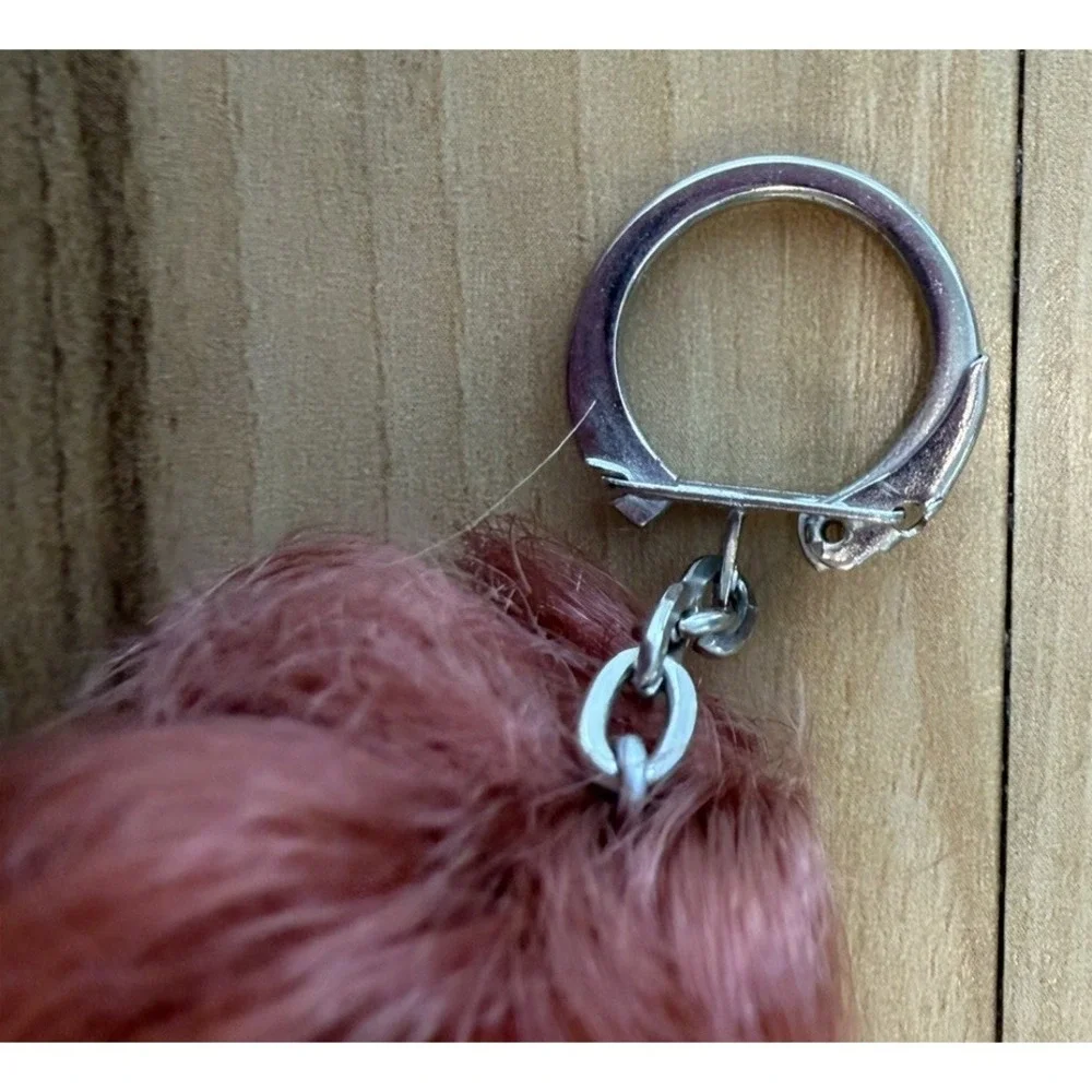 Vintage 1960s 70s Mini Doll Keychain Liddle Kiddle Style Pink Hair Red Boots